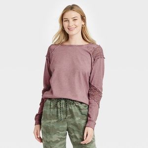 Trim Details Novelty Sweatshirt | Knox Rose